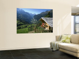 Alpine Cabin, Wengen and Lauterbrunnen Valley, Berner Oberland, Switzerland Wall Mural by Doug Pearson