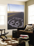 Historic Route 66 Sign on Highway, Seligman, Arizona, USA Mural por Steve Vidler Historic Route 66 Sign on Highway, Seligman, Arizona, USA Mural por Steve Vidler