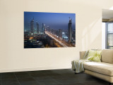 Emirates Towers, Sheik Zayed Road Area, Dubai, United Arab Emirates Wall Mural by Walter Bibikow
