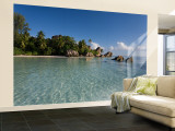 Anse Source d'Argent Beach, La Digue Island, Seychelles Wall Mural – Large af Michele Falzone Anse Source d'Argent Beach, La Digue Island, Seychelles Wall Mural – Large af Michele Falzone