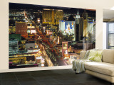 The Strip, Las Vegas, Nevada, USA Wall Mural – Large por Walter Bibikow