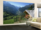 Alpine Cabin, Wengen and Lauterbrunnen Valley, Berner Oberland, Switzerland Wall Mural – Large por Doug Pearson Alpine Cabin, Wengen and Lauterbrunnen Valley, Berner Oberland, Switzerland Wall Mural – Large por Doug Pearson