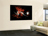 This Artist's Concept Illustrates One Possible Answer to the Puzzle of the Giant Galactic Blobs Mural This Artist's Concept Illustrates One Possible Answer to the Puzzle of the Giant Galactic Blobs Mural