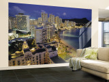 Waikiki Beach, Honolulu, Oahu, Hawaii, USA Wall Mural – Large por Walter Bibikow