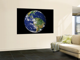 Full Earth Showing South America Wall Mural
