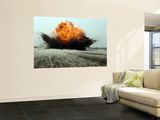 An Explosion Erupts from the Detonation of a Weapons Cache Mural An Explosion Erupts from the Detonation of a Weapons Cache Mural