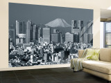 City Skyline and Mount Fuji, Tokyo, Honshu, Japan Wall Mural – Large por Steve Vidler City Skyline and Mount Fuji, Tokyo, Honshu, Japan Wall Mural – Large por Steve Vidler