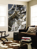 Astronauts Participating in Extravehicular Activity During STS-124 Wall Mural