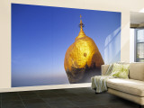 Golden Rock, Kyaiktiyo, Burma Wall Mural – Large av Peter Adams