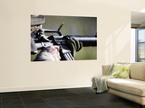 A Round Flies from the Chamber of an M-16A2 Service Rifle Mural A Round Flies from the Chamber of an M-16A2 Service Rifle Mural
