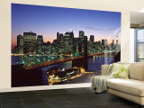 Brooklyn Bridge, New York City, USA Wall Mural – Large por Walter Bibikow Brooklyn Bridge, New York City, USA Wall Mural – Large por Walter Bibikow