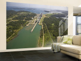 Panama, Panama Canal, Container Ships in Gatun Locks Wall Mural – Large por Jane Sweeney
