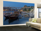 Ponte de Dom Luis I and Port Carrying Barcos, Porto, Portugal Wall Mural – Large por Alan Copson Ponte de Dom Luis I and Port Carrying Barcos, Porto, Portugal Wall Mural – Large por Alan Copson
