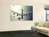 B-52 Stratofortress in Flight over the Pacific Ocean Wall Mural