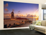 Lighthouse at Cabo de Sao Vincente, Sagres, Algarve, Portugal Wall Mural – Large by Walter Bibikow