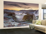 Frosty Morning, Little Langdale, Lake District, Cumbria, England Wall Mural – Large by Doug Pearson