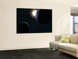 Earth, Moon and the Sun Wall Mural