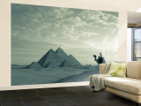 Pyramids, Giza, Egypt Wall Mural – Large por Steve Vidler Pyramids, Giza, Egypt Wall Mural – Large por Steve Vidler