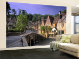 Castle Combe, The Cotswolds, Wiltshire, England Wall Mural – Large by Rex Butcher