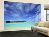 Kayaker, Muri Beach, Rarotonga, Cook Islands Wall Mural – Large por Walter Bibikow