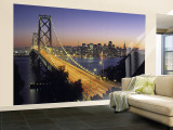 Oakland Bay Bridge, San Francisco, California, USA Wall Mural – Large autor Walter Bibikow