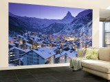 Zermatt, Valais, Switzerland Wall Mural – Large by Walter Bibikow
