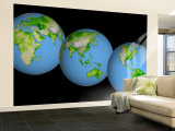 Globes of the World Wall Mural – Large