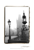 Charles Bridge in Morning Fog I Art by Laura Denardo