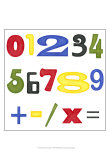Kid's Room Numbers Prints by Megan Meagher