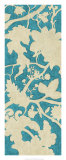 Linen Silhouette on Teal I Prints by Chariklia Zarris