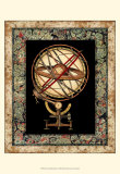 Globe with Marble Border I Prints