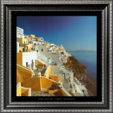 Thira - Santorini Print by Mike Kipling
