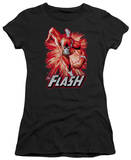 Juniors: Justice League America-Flash Red & Gray T-Shirt