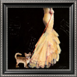 Lady and Dog Prints by Steff Green