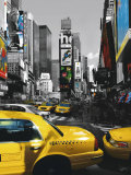 Rush Hour on Broadway Print by Henri Silberman