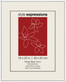 Glossy white 50 x 40 cm Polystyrene Frame Cadre Prêt-à-encadrer