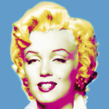 Marilyn in Blue Art by Wyndham Boulter