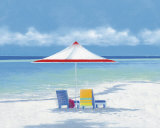 Beach Life I Print by Isabelle Aubonne