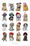 Puppies in Hats Poster af Keith Kimberlin