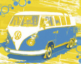 Vintage VW Bus Posters by Michael Cheung