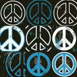 Peace Mantra (blue) Affiches par Erin Clark