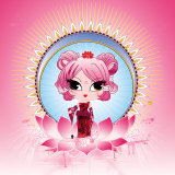 Pink Lotus Posters by Ds Kamala 