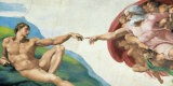 The Creation of Adam Kunstdruck von Michelangelo Buonarroti 