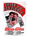 Pride and Prejudice, Laurence Olivier, Greer Garson, 1940 Posters