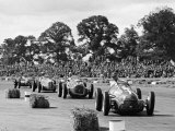 Farina leads the field in his Alfa Romeo 159 during Daily Express Trophy, Silverstone Photographic Print