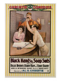 Black Hands and Soap Suds, from Left, Billie Rhodes, Eddie Barry, Harry Ham, 1917 Posters