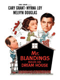 Mr. Blandings Builds His Dream House, Melvyn Douglas, Myrna Loy, Cary Grant, 1948 Posters