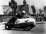 Bob Mcintyre on Gilera 500-4, 1957 Isle of Man Tourist Trophy race Photographic Print
