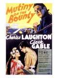 Mutiny on the Bounty, Movita, Clark Gable, Charles Laughton, 1935 Pósters