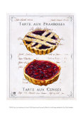 Tartes aux Cerises et Framboises Posters par Ginny Joyner